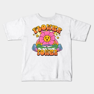 Flower Power Back Print Kids T-Shirt